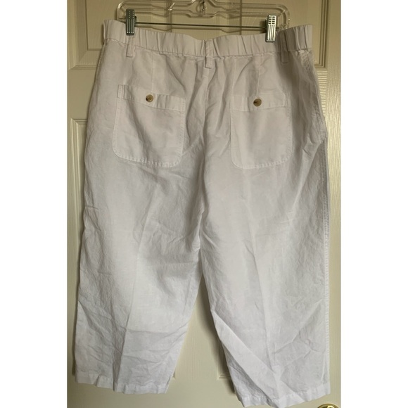 Liz Claiborne Linen Blend Wide Leg Pants Women’s Size Large - Picture 2 of 4